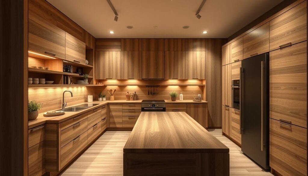 تصميم المطابخ الخشبية