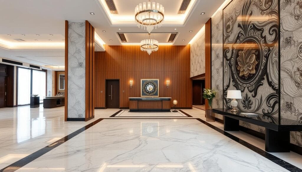 تشطيبات الأرضيات والجدران تشطيبات الأرضيات والجدران