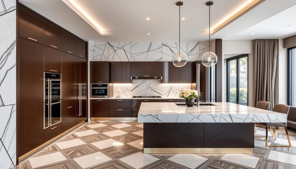 تصاميم هندسية المطبخ تصاميم هندسية المطبخ