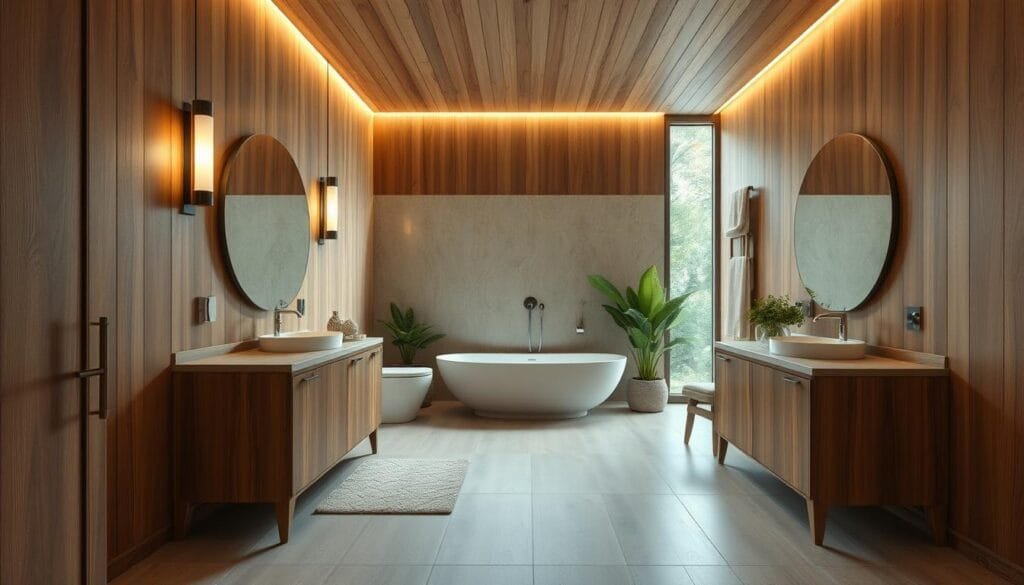 تصميمات خشبية للحمامات تصميمات خشبية للحمامات