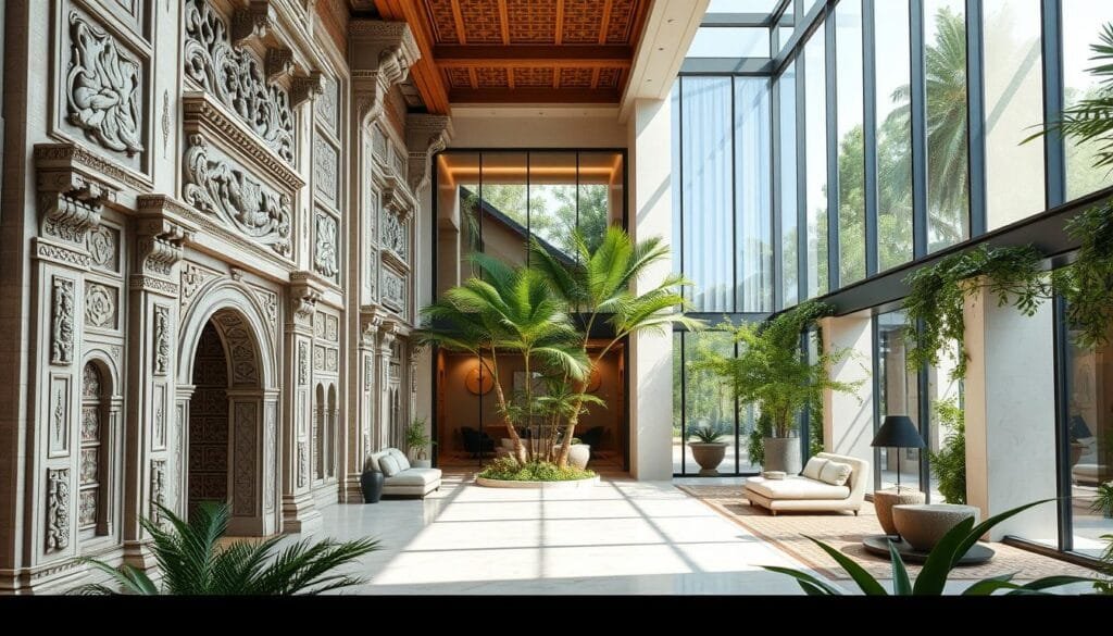 عمارة تقليدية وتصميم معاصر