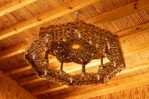 ديكورات خشب للسقف